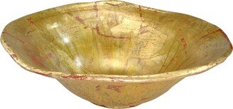 Beauvoir Decorative Bowl in Distressed Gold by Lucas McKearn