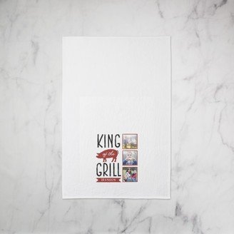 Tea Towels: King Of The Grill Tea Towel, Set Of 1, Red