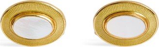 Yellow Gold And Mother-Of-Pearl Cufflinks