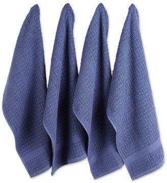 Design Import Solid Waffle Terry Dishtowel, Set of 4