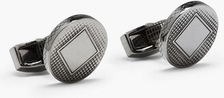 Gunmetal-tone cufflinks