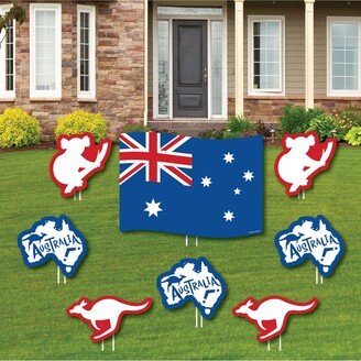 Big Dot Of Happiness Australia Day - Outdoor Lawn Decor - G'Day Mate Aussie Yard Signs - Set of 8