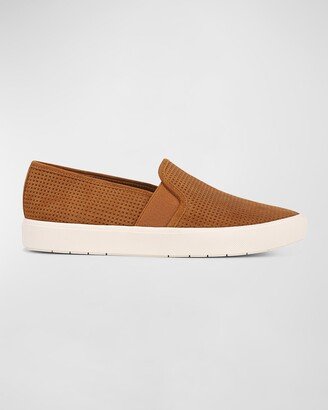 Blair Perforated Suede Slip-On Sneakers