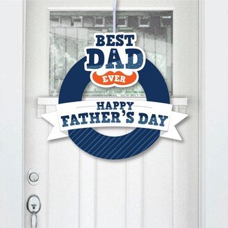Big Dot Of Happiness Happy Father's Day - Outdoor We Love Dad Party Decor - Front Door Wreath
