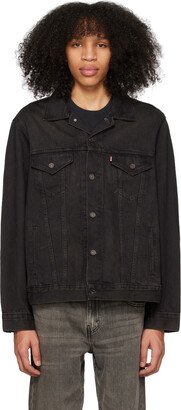 Black Faded Denim Jacket