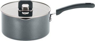 Saucepan Pot W/ Lid-Non-Stick Stylish Kitchen Cookware W/ Foldable Knob, 1.5 Quart (Gray)