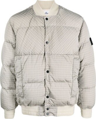 Compass-motif padded jacket