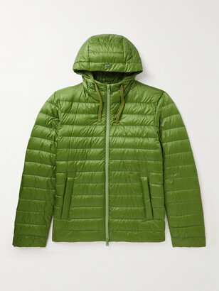 Quilted Shell Hooded Down Jacket