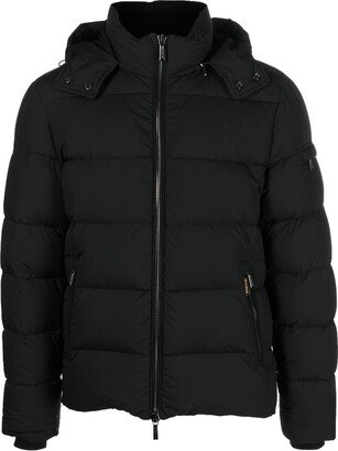 Padded Zip-Up Hooded Down Jacket