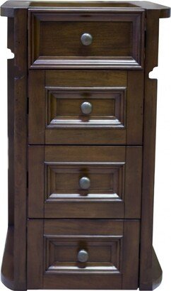 14.75-in. W X 24-in. H Traditional Birch Wood-Veneer Modular Drawer In Distressed Antique Cherry