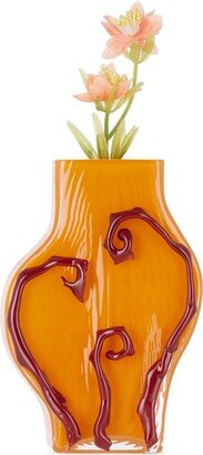 Silje Lindrup SSENSE Exclusive Orange & Red Small Vase