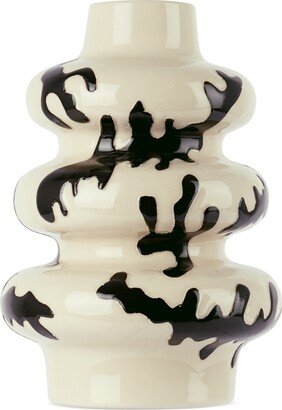 Off-White & Black Florence Vase