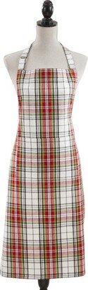 Saro Lifestyle Saro Lifestyle Classic Plaid Pattern Apron, Multi, 24