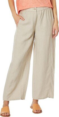 Petite Wide Ankle Pants (Undyed Natural) Women's Clothing