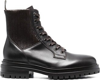 Lace-Up Combat Boots-AG