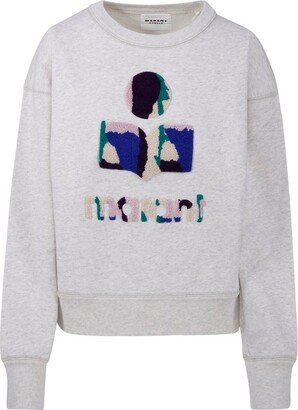 Mobyli Logo-Appliqué Crewneck Sweatshirt