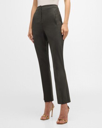 Jensen Straight-Leg Cropped Pants