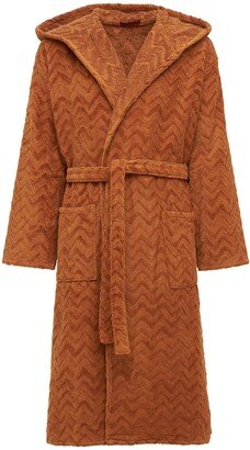 MISSONI HOME COLLECTION Rex hooded cotton bathrobe