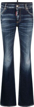 Distressed Flared Jeans-AD