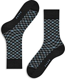 Smart Cotton Blend Check Socks