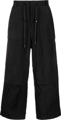 Wide-Leg Track Pants-AB