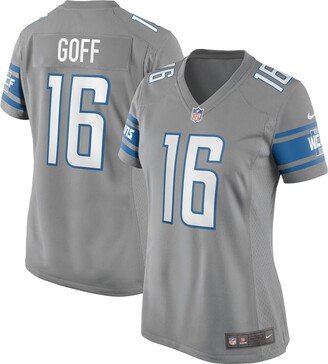 Women's Jared Goff Silver Detroit Lions Game Jersey