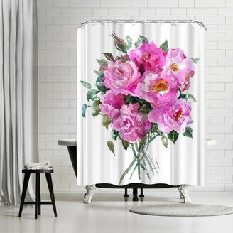 71 x 74 Shower Curtain, Roses by Suren Nersisyan