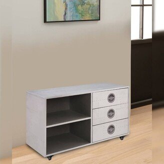 40 Brancaster File Cabinet Aluminum