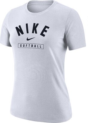 Women's Softball T-Shirt in White