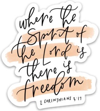 Religious Magnet | Christian Magnets Spirit Of The Lord Is There Freedom