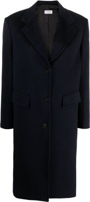 Single-Breasted Wool Midi Coat-AC