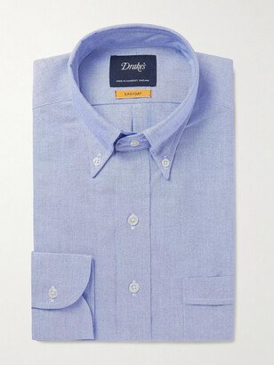 Blue Button-Down Collar Cotton Oxford Shirt