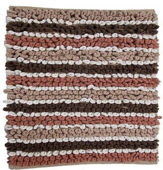 Castle Hill Dense Lush Pile Of This Luxurious Yarn Dyed Multi Colored Bath Rug With Non-Skid Back Is Super Soft 24 X 40 Brown/Taupe/White