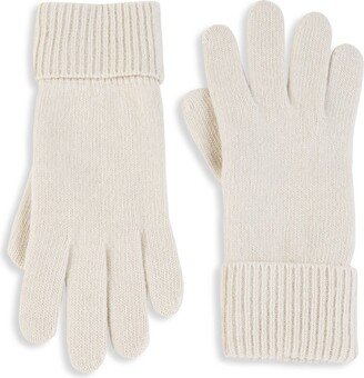 Folded Cuffs Cashmere Gloves