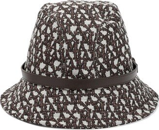 All-over Logo Patterned Bucket Hat-AA