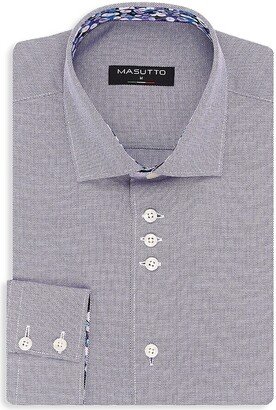 Masutto Sydney Classic Fit Textured Dress Shirt