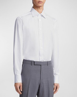 Men's 100Fili Cotton Dress Shirt-AA