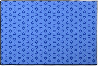 Door Mats: Star Of David - Blue Door Mat, Blue