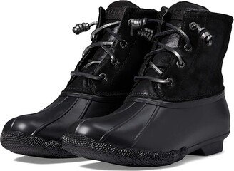 Saltwater Shimmer Leather (Black) Women's Boots