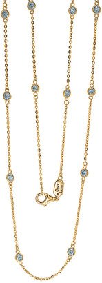 Suzy Levian 14K 1.00 Ct. Tw. Diamond Station Necklace