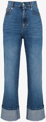 Women's Baggy Boyfriend Jeans In Washed Blue