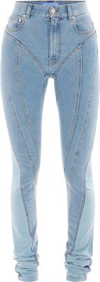 Spiral High Waist Skinny Jeans