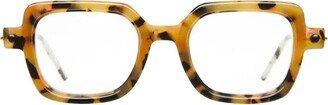 Mask P4 - Yellow Havana Glasses