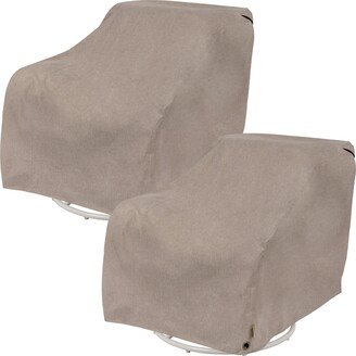 Modern LeisureÂ® Garrison Patio Swivel Lounge Chair Cover, Waterproof, 37.5L x 39.25W x 38.5H, Sandstone, 2-Pack