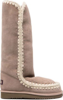 Eskimo tall overstitching boots