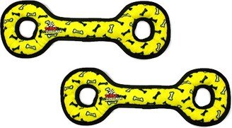 Tuffy Ultimate Tug-o-War Yellow Bone, 2-Pack Dog Toys