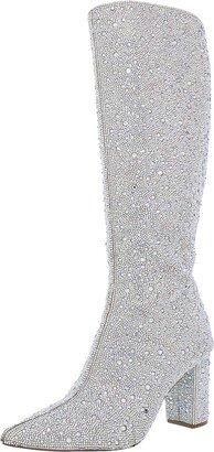 Blue Womens Candy Knee-High Boots Beige 6.5 Medium (B