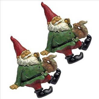 Osbert, the Garden Gnome Shelf Sitter Statues: Set of Two