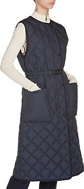 Butor Quilted Longline Vest