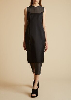 The Dissa Dress in Black Satin